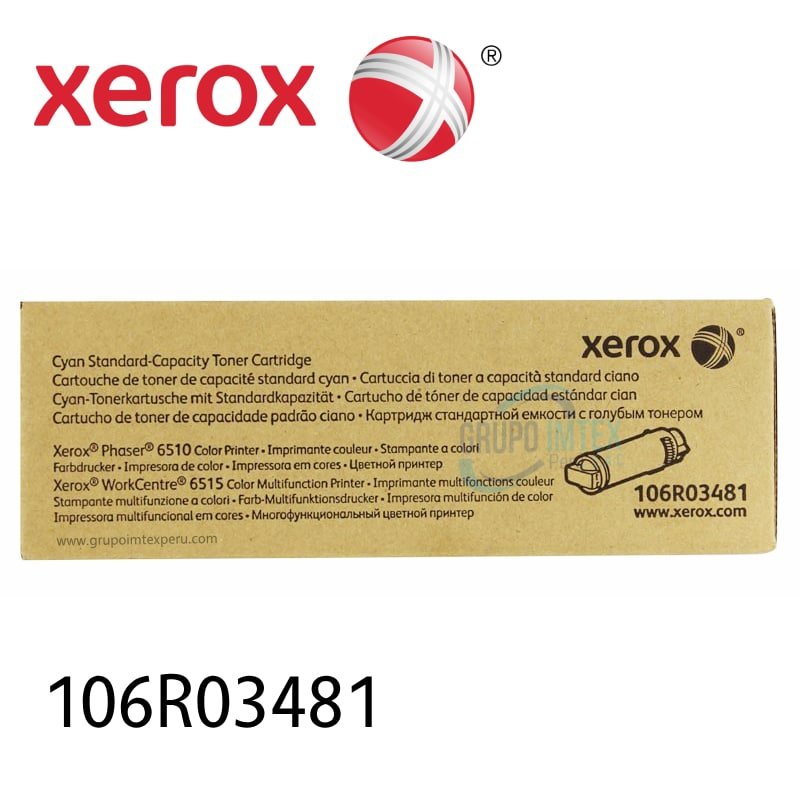 TONER XEROX 106R03481 CYAN 6510 / 6515