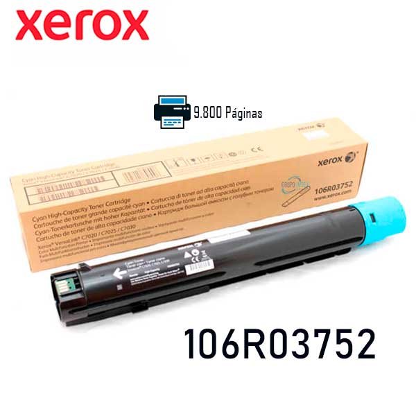 Toner Xerox 106R03752 Cyan Versalink C7020