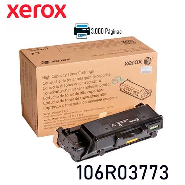 Toner Xerox 106R03773 Negro Ph 3330/Wc 3025