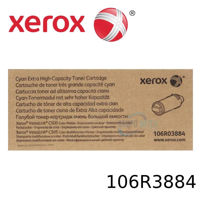 TONER XEROX 106R03884 CIAN VERSALINK C500/C505 9K PGS