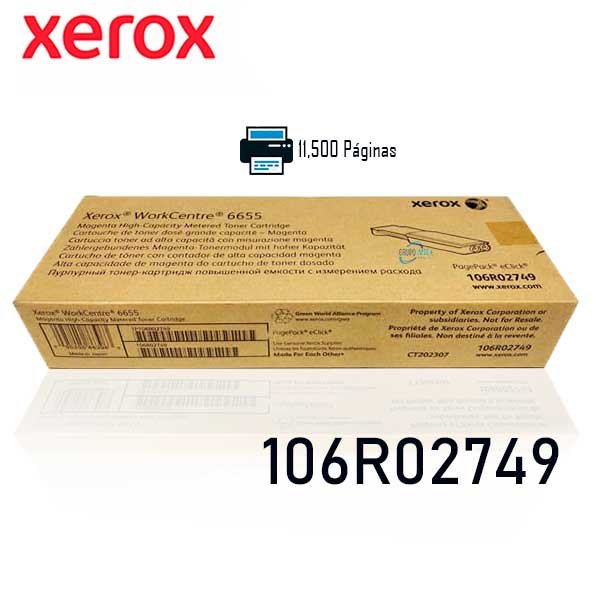 Toner Xerox 106R02749 Magenta Workcentre 6655