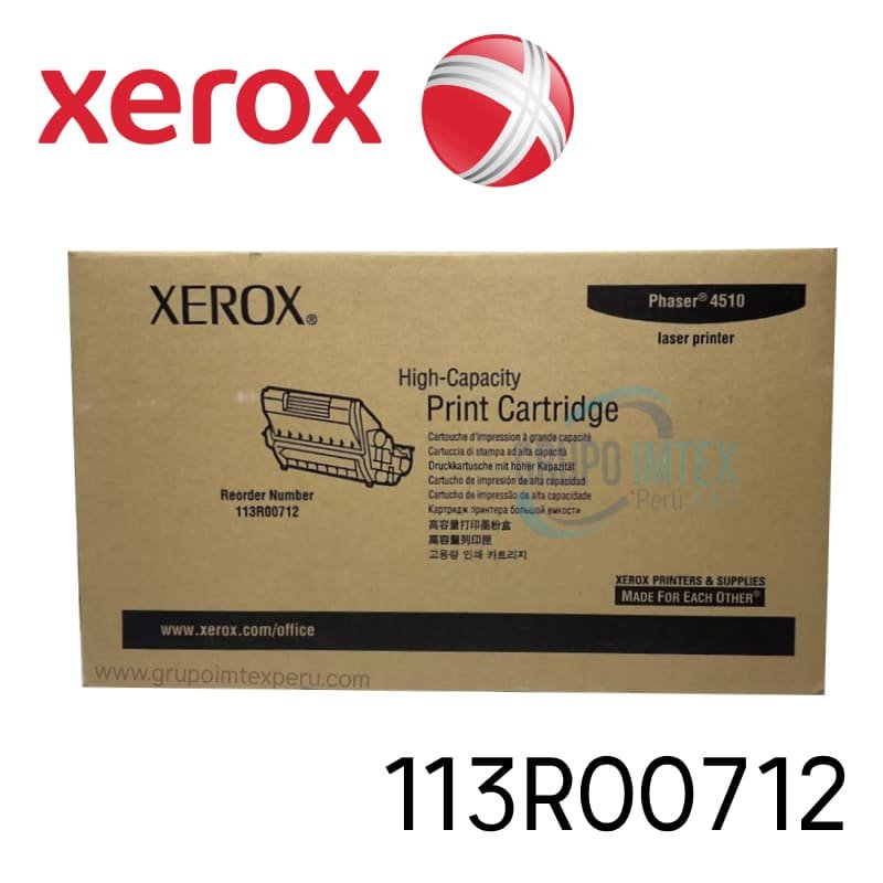 TONER XEROX 113R00712 HC PHASER 4510 19K