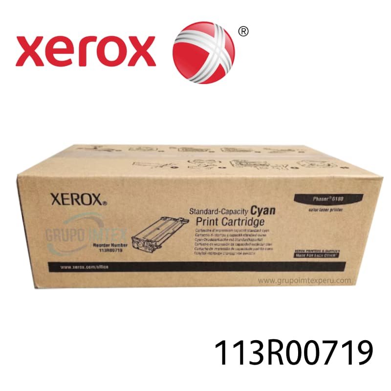 TONER XEROX 113R00719 CYAN PH 6180