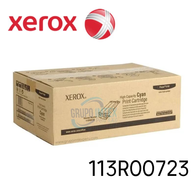 TONER XEROX 113R00723 HC CYAN PH 6180