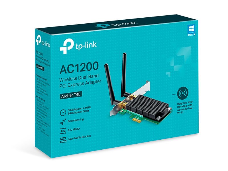 TARJETA DE RED TP-LINK ARCHER T4E AC1200 DUAL- BAND WIRELESS PCI-EXP