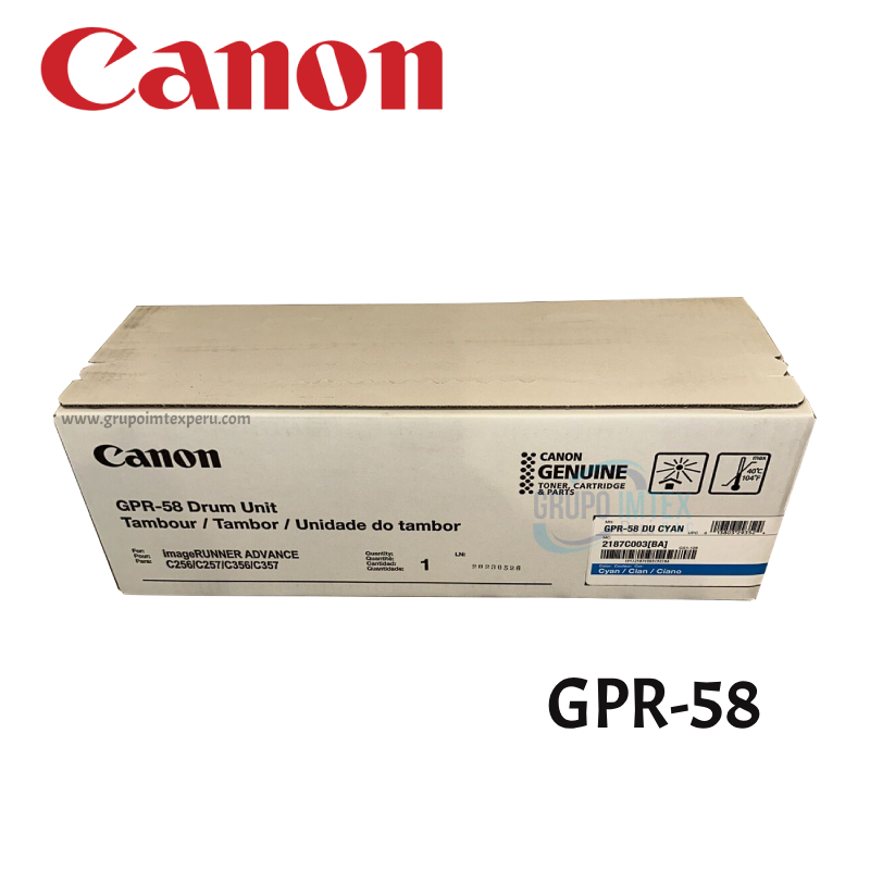Tambor Canon GPR-58 Cyan  iR ADV C356iF II
