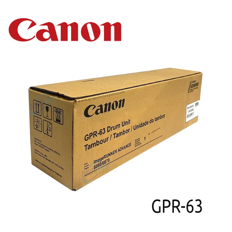 Tambor Canon GPR-63 Negro DX 6870i, DX 6860i