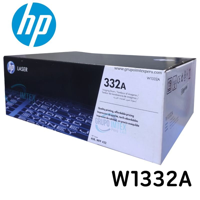 Tambor Hp 332A W1332A Negro Laser 408Dn, Mfp 432Fdn