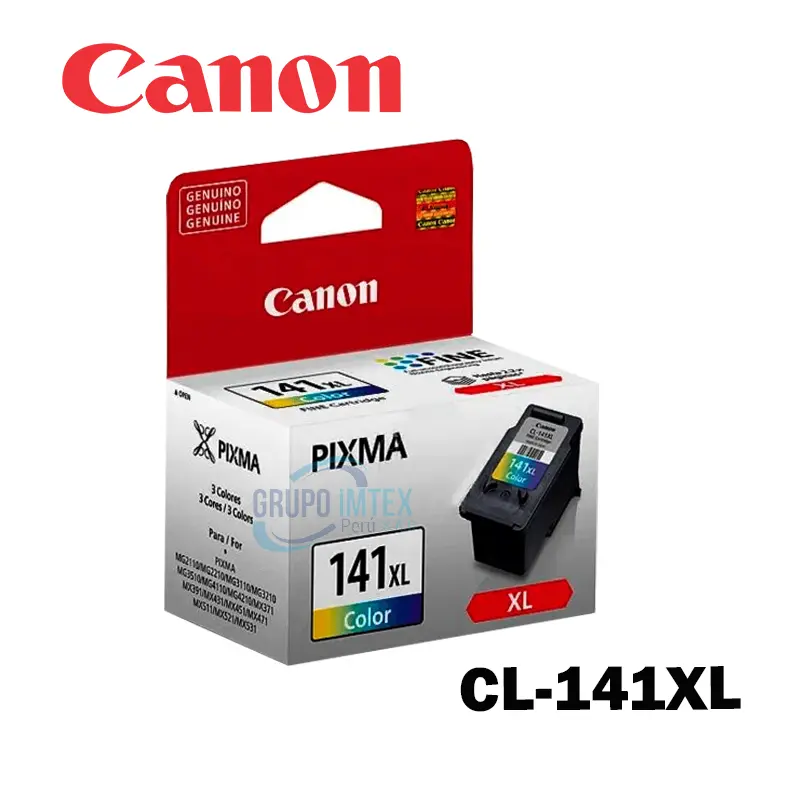 Tinta Canon CL-141XL Color 15Ml  Pixma Mg 2110, 3110, 4110