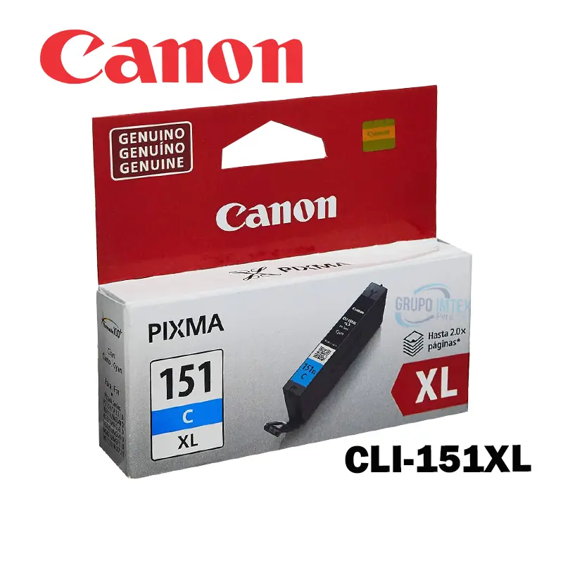 Tinta Canon Cli-151XL  Cyan  Mg6310, Mg5410,  iP7210