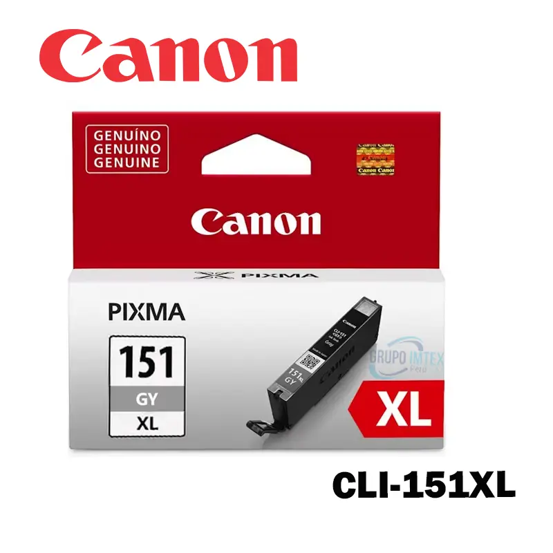 Tinta Canon Cli-151XL  Gris  Mg6310, Mg5410,  iP7210