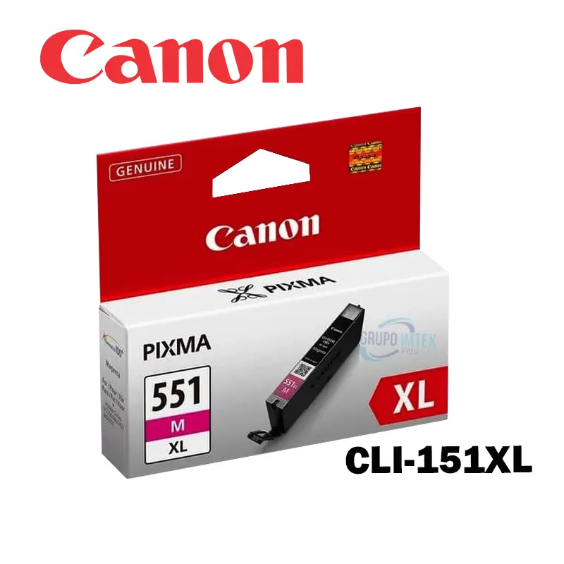 Tinta Canon Cli-151XL  Magenta  Mg6310, Mg5410,  iP7210