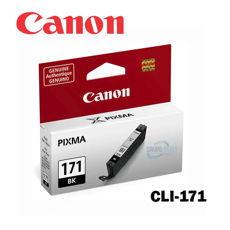 Tinta Canon Cli-171  Black Mg5710, Mg6810, Mg7710