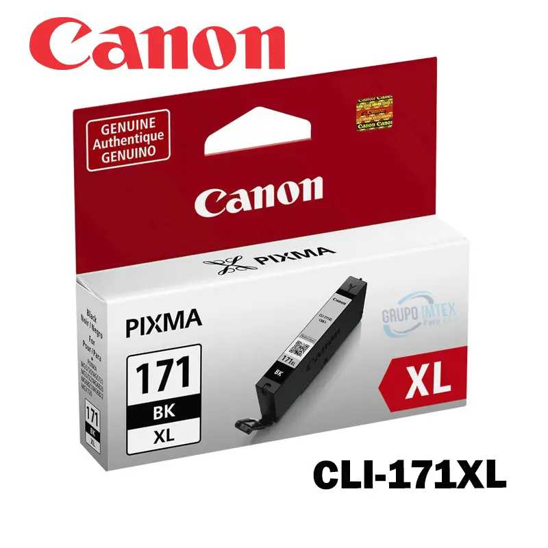 Tinta Canon Cli-171XL  Black Mg5710, Mg6810, Mg7710