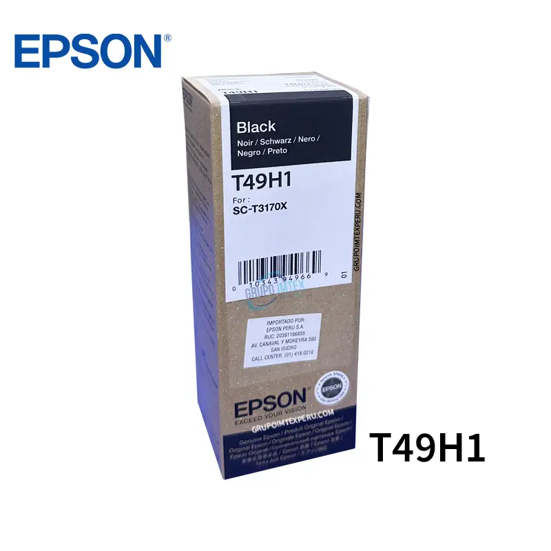 Tinta Epson T49H1 Negro Surecolor Sc-T3100X, Sc-T3170X