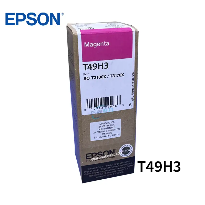Tinta Epson T49H3 Magenta Surecolor Sc-T3100X, Sc-T3170X