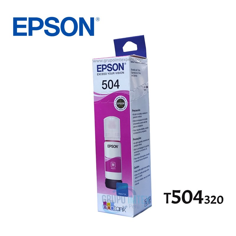 Tinta  Epson T504320 T504 Magenta L4150, L4160, L6161