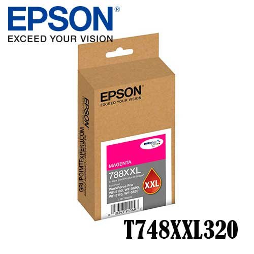 Tinta Epson T748Xxl320 Magenta Workforce Pro Wf-6590, Wf-8590