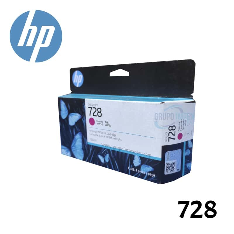 Tinta Hp 728 Magenta  F9J66A DesignJet T730 130ML