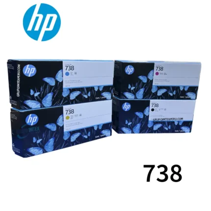 Tinta Hp 738 Negro 498N8A 300Ml Designjet T850, T950 - Imagen 2