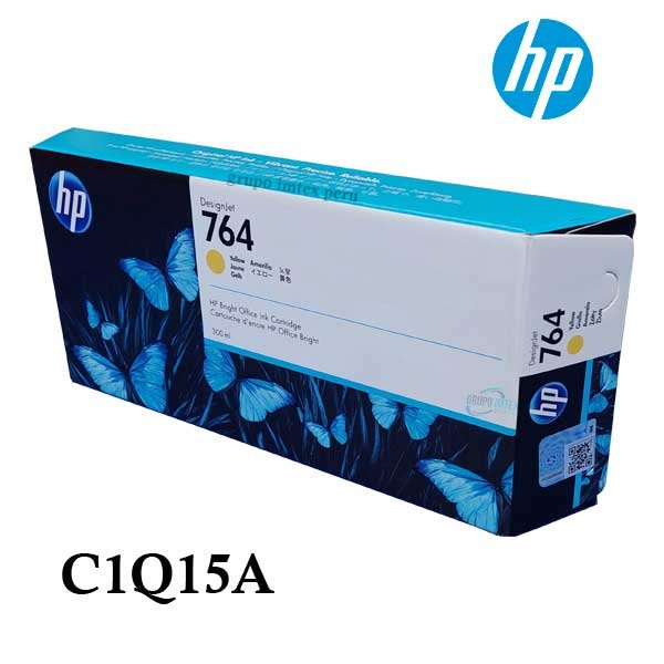 Tinta Hp 764 C1Q15A 300Ml Yellow Designjet T3500