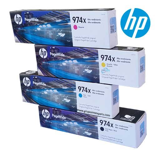 Tinta Hp 974Xl Pagewide Pro 452Dw, 477Dw, 552Dw, 577Dw