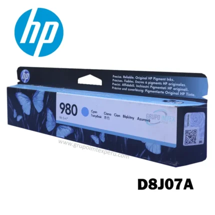 Tinta Hp 980 Cyan D8J07A   X555, Mfp X585