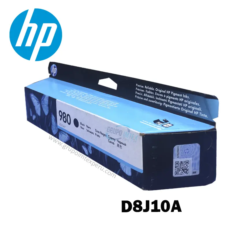 Tinta Hp 980 Negro D8J10A   X555, Mfp X585