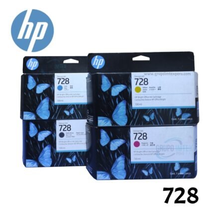 Tinta Hp 728 Amarillo  F9J65A DesignJet T730 130ML - Imagen 2
