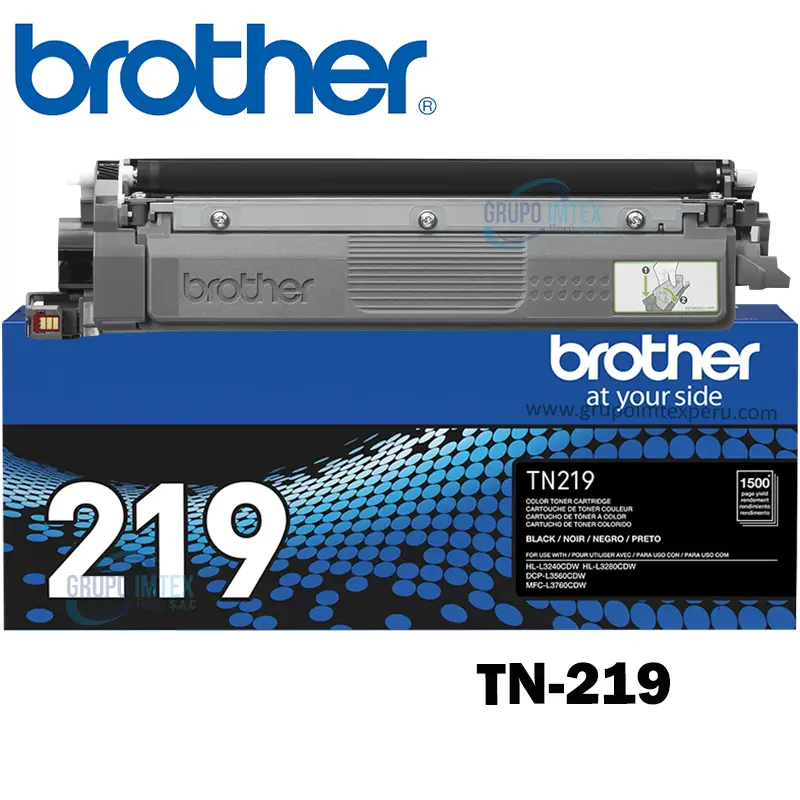 Toner Brother Tn-219 Black  Hl L3280Cdw, Hl L3240Cdw, Dcp L3560Cdw