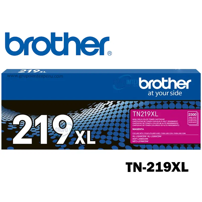 Toner Brother Tn-219XL Magenta Hl L3280Cdw, Hl L3240Cdw, Dcp L3560Cdw