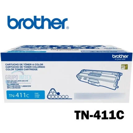 Toner Brother Tn-411 Cyan Hl-L8360Cdw , Mfc-L8610Cdw , Mfc-L8900Cdw