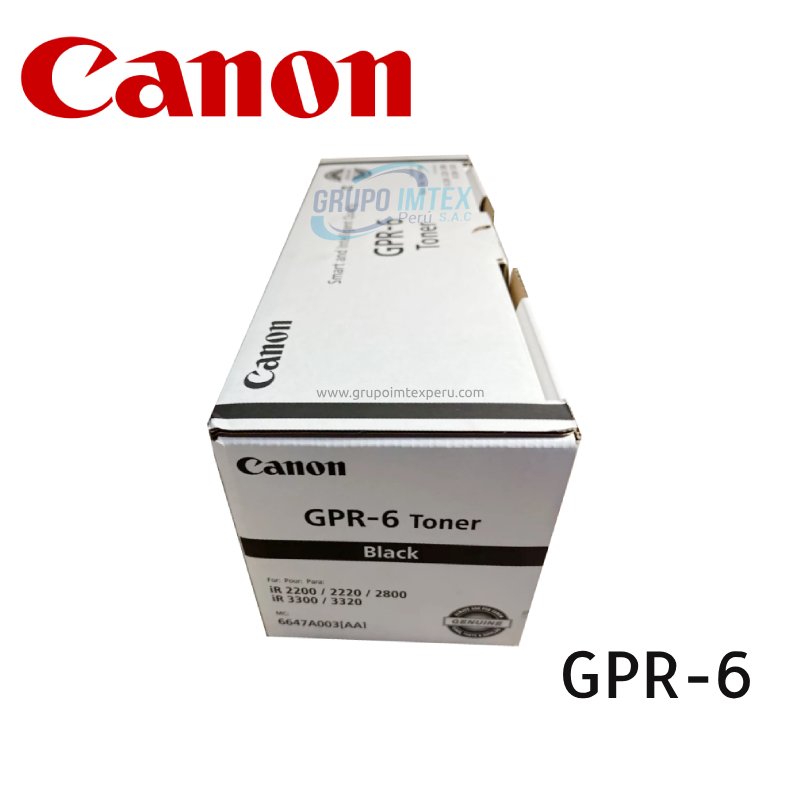 Toner Canon GPR-6 Negro iR2200 3300, 3300i, 3300E