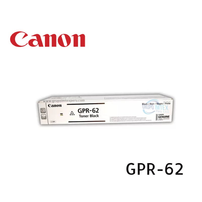 Toner Canon GPR-62 Negro iR2630 Original