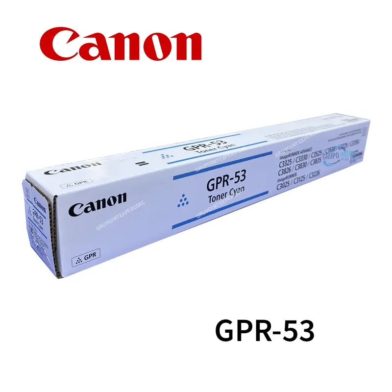 toner canon gpr-53 cyan ir-c3330i, ir-c3325i, ir-c3530i, ir-c3525i, ir-c3025i