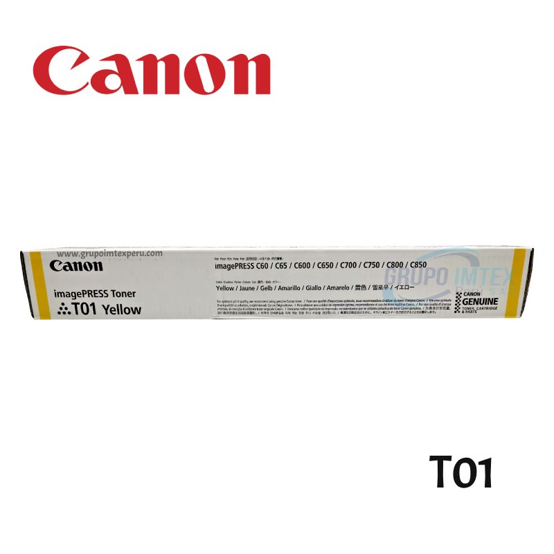 Toner Canon T01 Amarillo C710, C750 Original