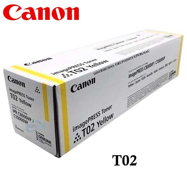 Toner Canon T02 Amarillo Imagepress C10010Vp, C10000Vp