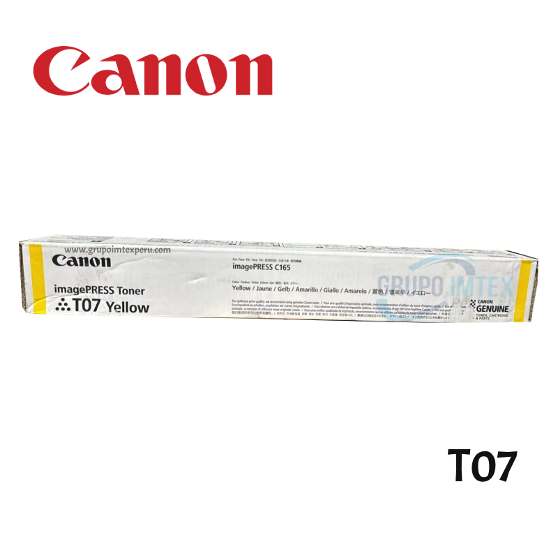 Toner Canon T07 Amarillo Lite C165, C170