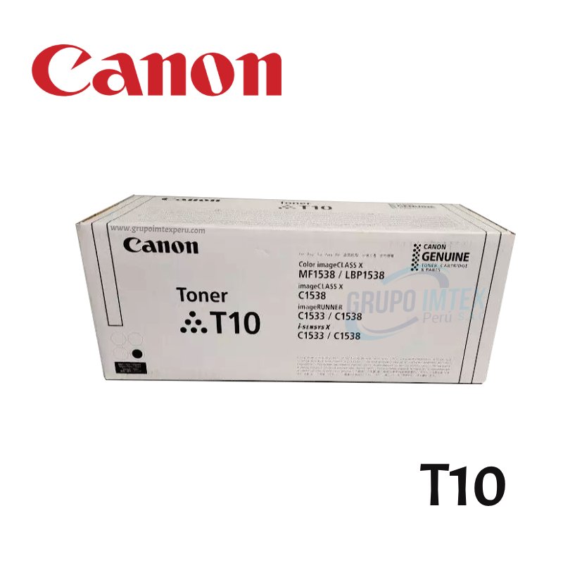 Toner Canon T10 Negro  imageCLASS X MF1538C