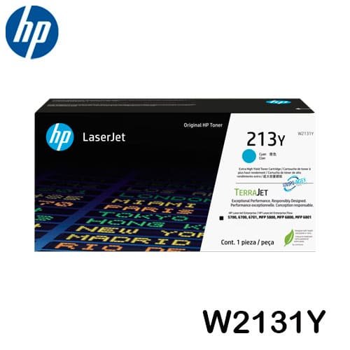 Toner HP 213Y W2131Y Cyan 5800dn, 5700dn