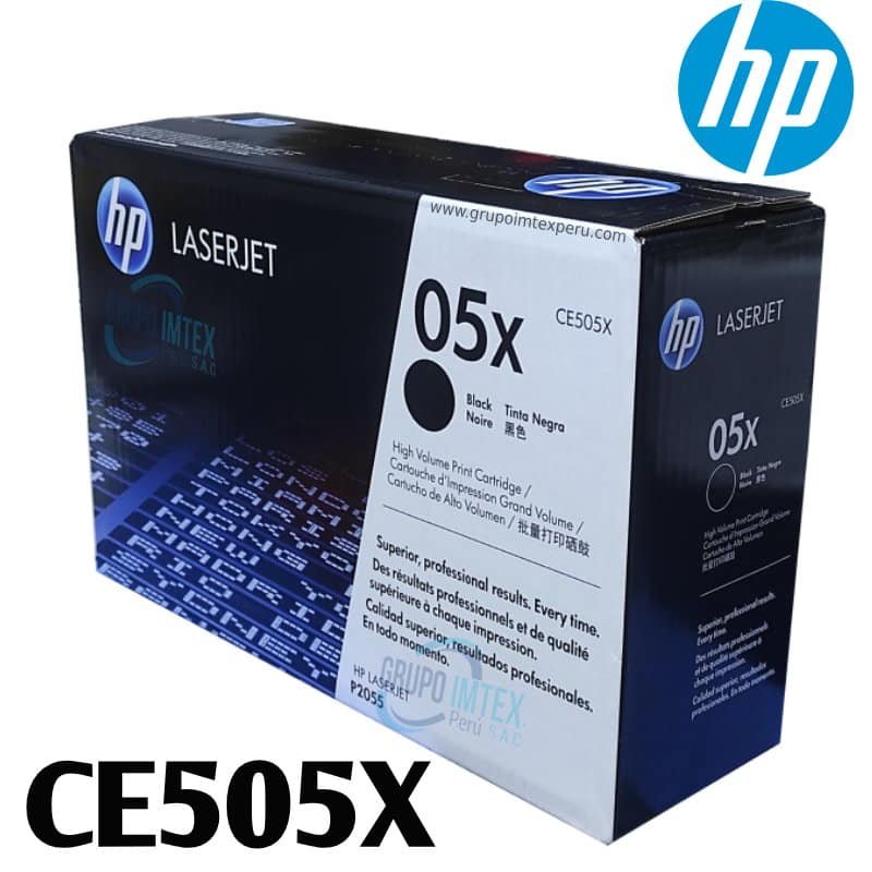 Toner Hp 05X Ce505X Laserjet P2055D, P2055Dn Negro