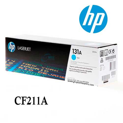 Toner Hp 131A Cf211A Cyan Laserjet Pro M251Nw, M276Nw