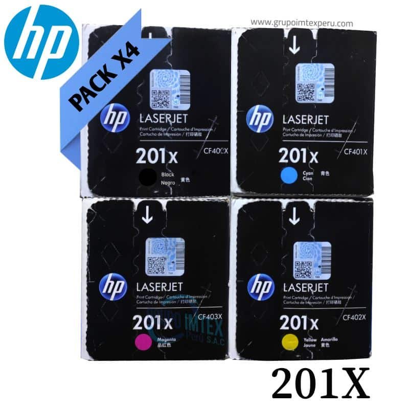 Pack Toner Hp 201X Laserjet M252N, M252Dw, M277N, M277Dw