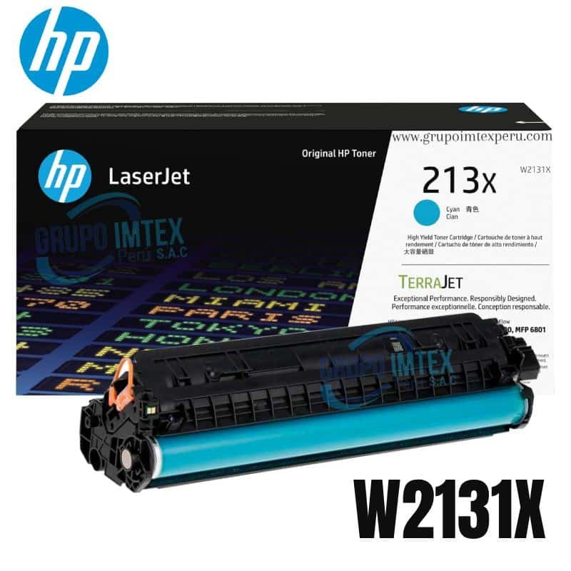 Toner Hp 213X W2131X Cyan LaserJet 5700, 5800, 6700, 6701, 6800