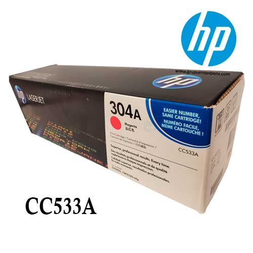 Toner Hp 304A Cc533A Laserjet Cp2025, Cp2020, Cm2320 Magenta