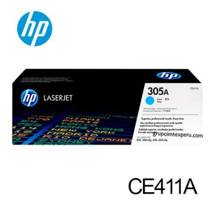 Toner Hp 305A Cyan Ce411A Laserjet Pro M351, M451, M375, M475 - Imagen 2