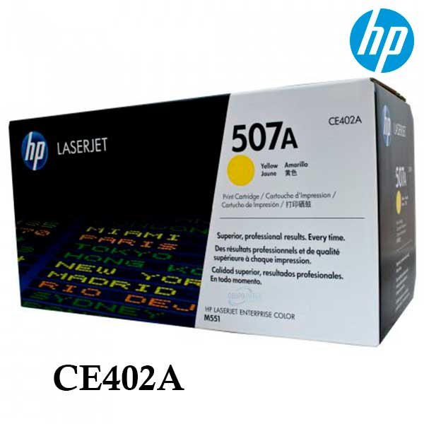 Toner Hp 507A Ce402A Yellow Laserjet M551N, M551Dn, M570