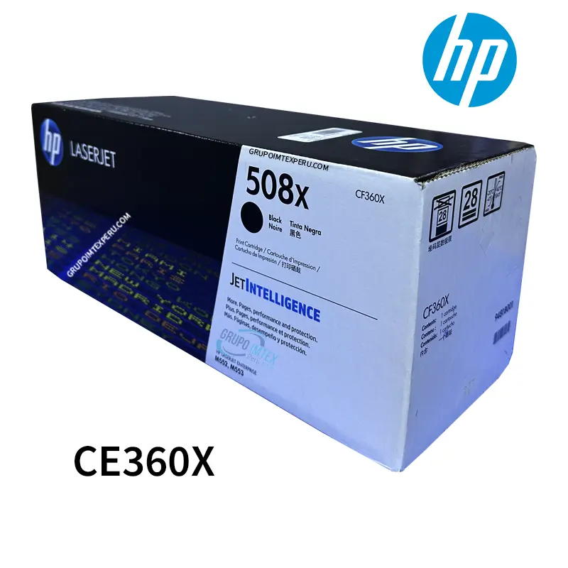 TONER HP 508x CF360X MFP M553 BLACK 12.5KPG.