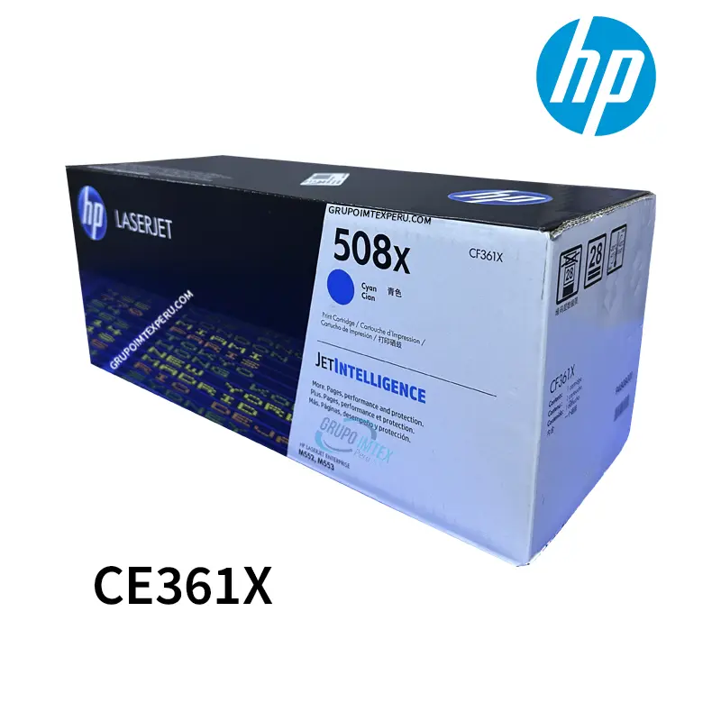 TONER HP CF361X (508X) MFP M553 CYAN 9.5KPG.