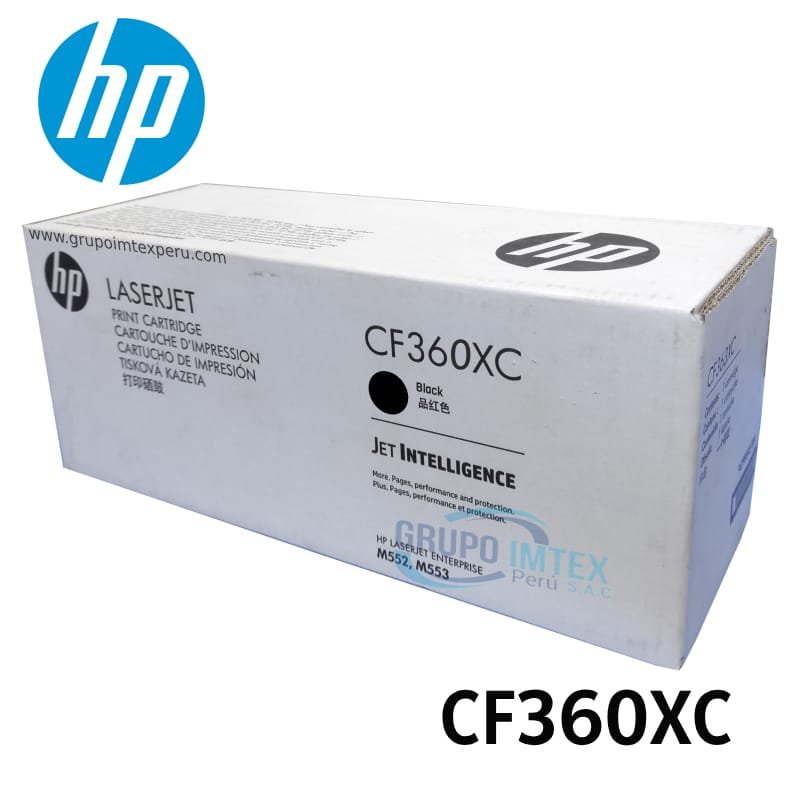 Toner Hp 508XC Cf360XC Black Laserjet M552Dn, M553Dh, M553Dn